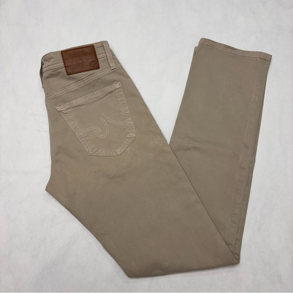 AG Adriano Goldschmied Men's Beige Slim Jeans